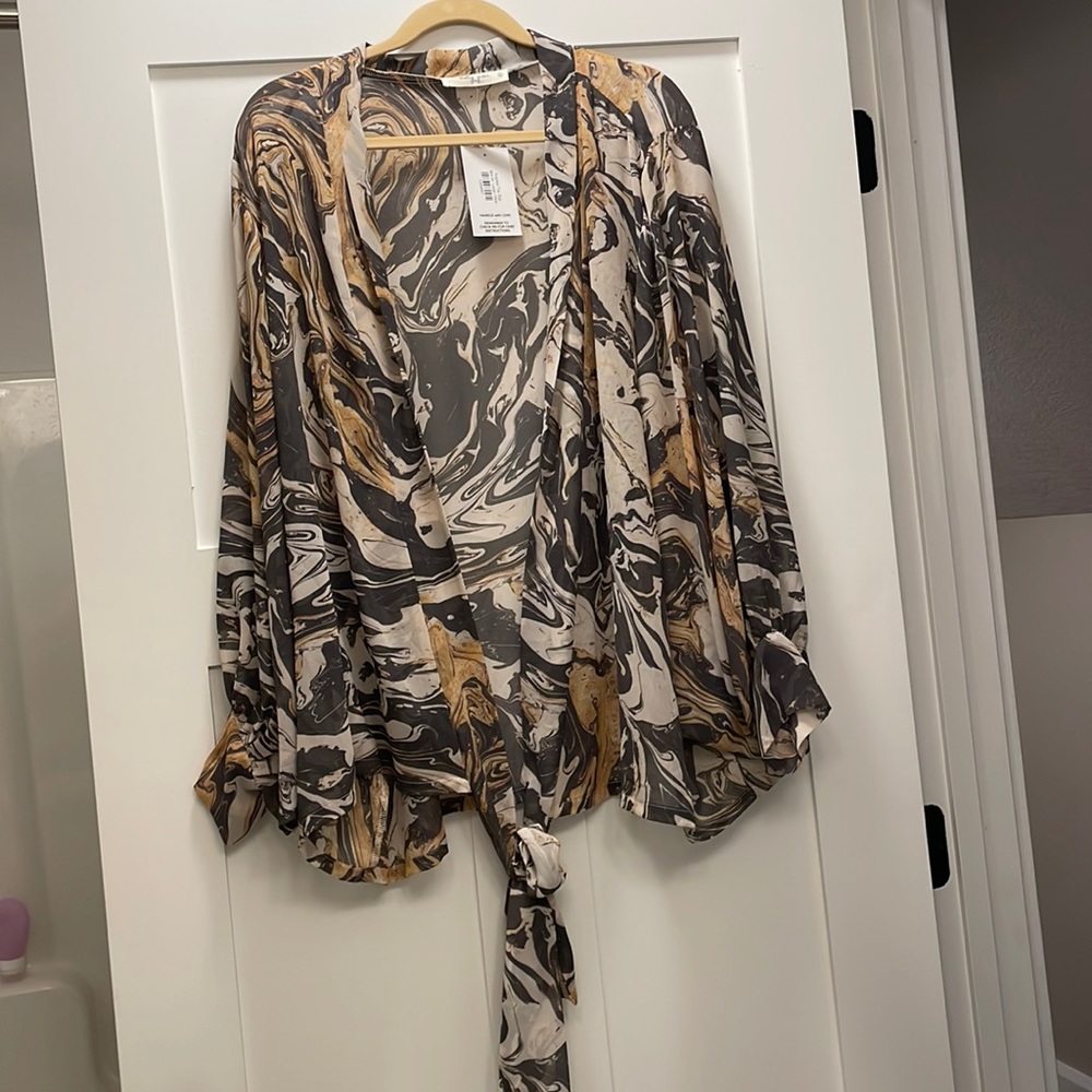 Molly Green Tie Top Duster